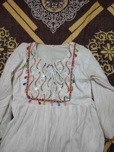 Embellished White top