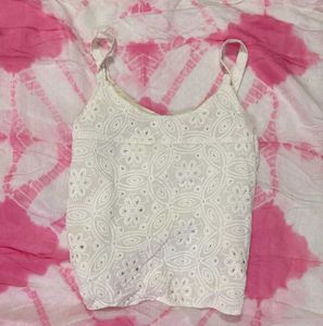 White Floral Top