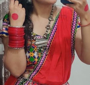 Ethnic Silver Necklace &amp; Earrings Set