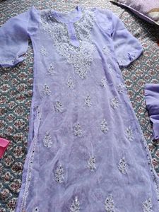 Free delivery 🚚 Real mirror Chickenkari kurta