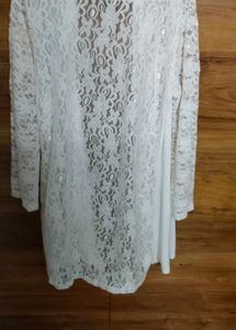 Elegant White Lace Cardigan