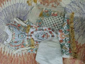 White Pakistani Sharara Suit