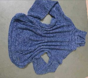 Cozy Blue Turtleneck Sweater