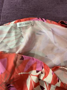 Tie Printed Beachwear Cover-up Top
