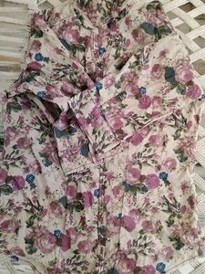 Cotton Floral Shirt Never Used