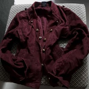 Maroon cropped jacket