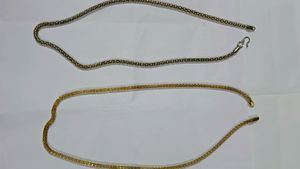Set Of 2 Golden And Silver Chains