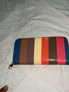 Multi-color Stripe Wallet