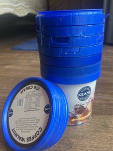 Set of 10 Empty Tubs with Lids