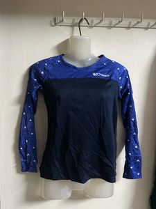 Blue & Navy Long Sleeve Top