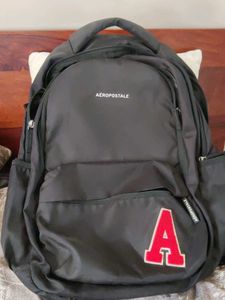 Aeropostale Black Backpack with "A" Patch