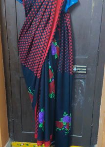 New Black And Red Saree 🔴⚫