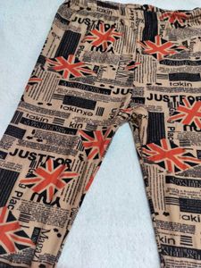 Unique Newspaper Print Leggings