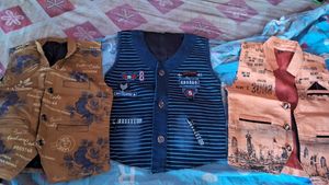 3 Kids Waistcoats Set