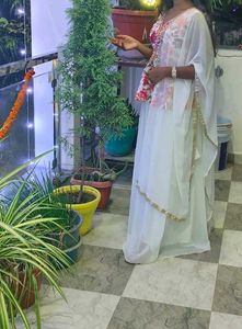 Floral Print Top &amp; Dupatta Set