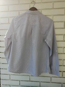 Classic purple Striped Button-Down Shirt
