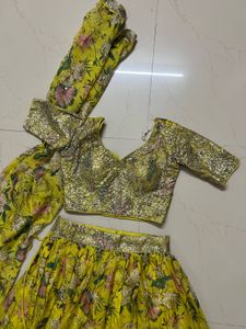 Vibrant Floral padded Lehenga Choli Set