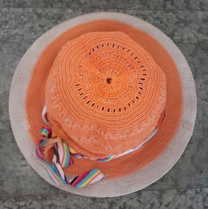 Girls Straw Sun Hat