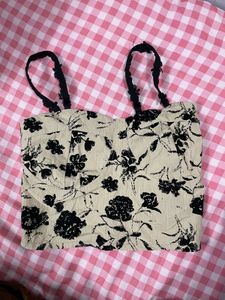 Floral Print Crop Top