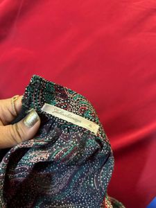 Paisley Print Long Sleeve Blouse