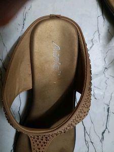 Stylish Bronze Thong Sandals