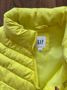 Gap Neon Yellow Puffer Vest