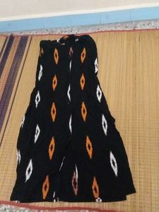 Boho Black Ikat Print Sleeveless kurta