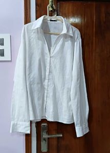 Classic White Button-Up Shirt