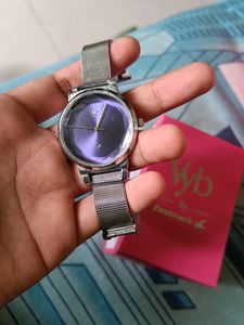 Fastrack Silver Analogue Watch
