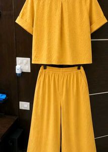Yellow Shirt Co-ord Set - Stylish &amp; Comfy