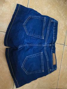 High-Waisted Denim Shorts