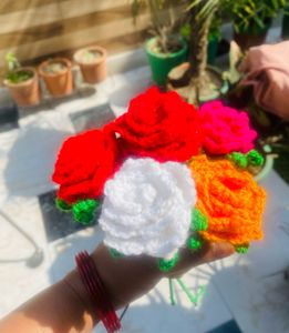 Handcrafted Crochet Flower Bouquet