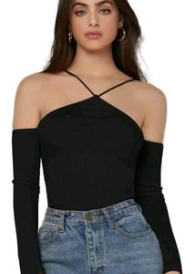 SEXY CROSS NECK CROP TOP🔥🖤