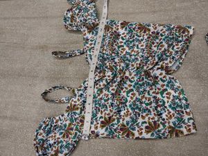 Floral Print Ruffle Dress