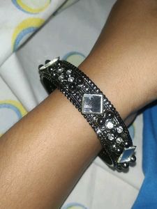 Elegant Black Stone Bangle
