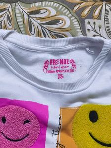 Smiley Face Graphic Sweatshirt for Kids