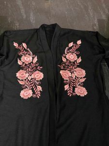 Embroidered Abaya with Hijab