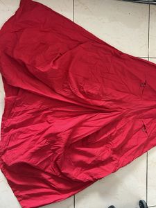 Red Palazzo Skirt