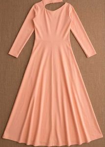 Elegant Peach Maxi Dress