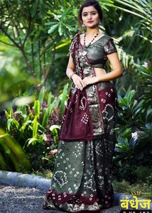 Beautiful Bandhani Saree