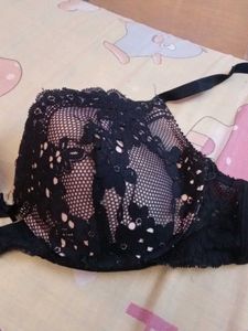 Black Lace Padded Bra