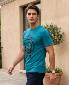 Teal "Just Do It" Graphic Tee shirt (RH)