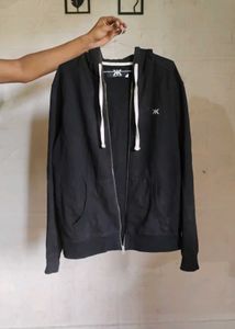 Black Zip-Up Hoodie