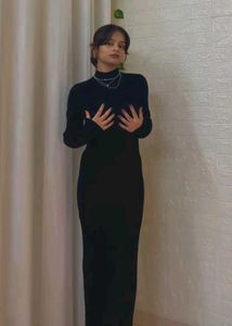 Branded Black Maxi Dress (heavy item)