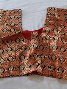 blouse red n black