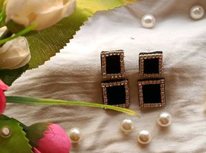 Square Stud Earrings