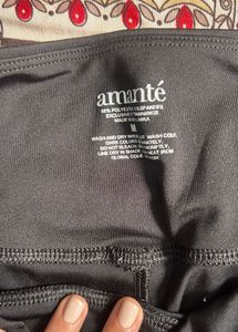 Black Cropped Athleisure Leggings