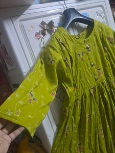 Feeding top Green Printed Kurta