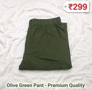 Olive Green Casual leggings💐