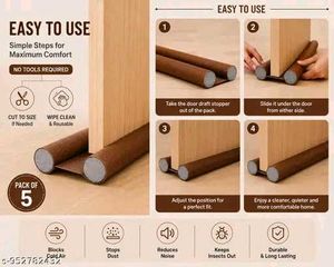 Door Draft Stopper - Pack of 5